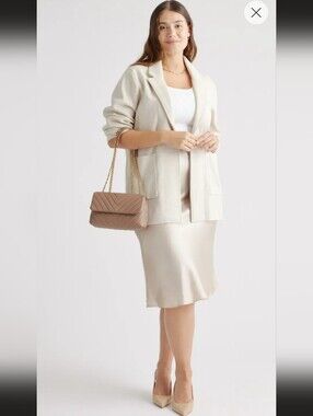 Quince Quilted Leathet Convertible Crossbody - EUC DARK TAUPE